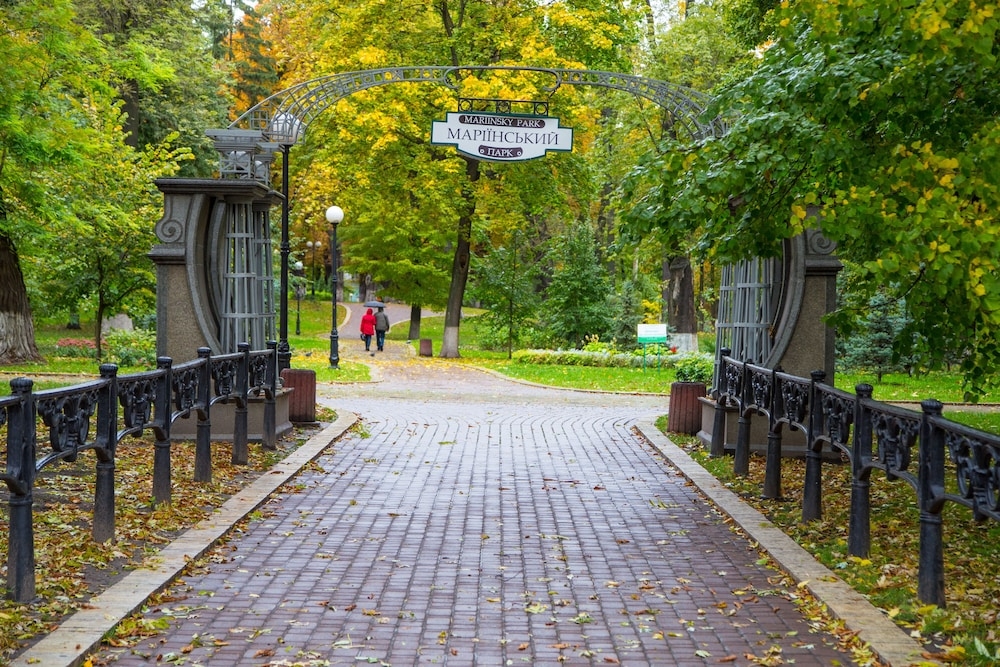 숙박 시설에서 보는 주변 전망