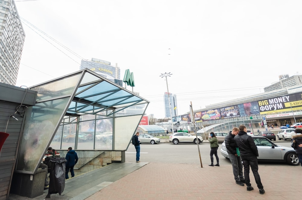 숙박 시설에서 보는 시내 전망