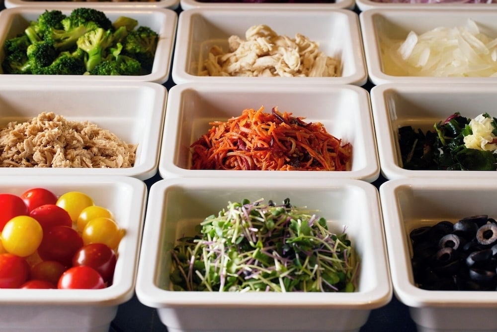 뷔페 아침 식사