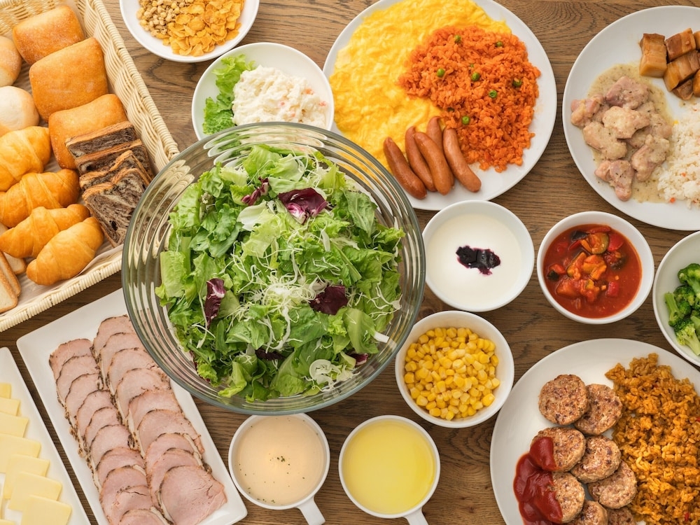 뷔페 아침 식사