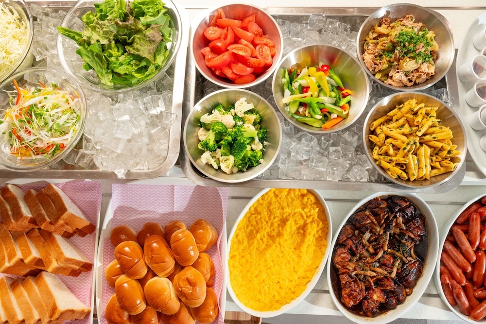 뷔페 아침 식사