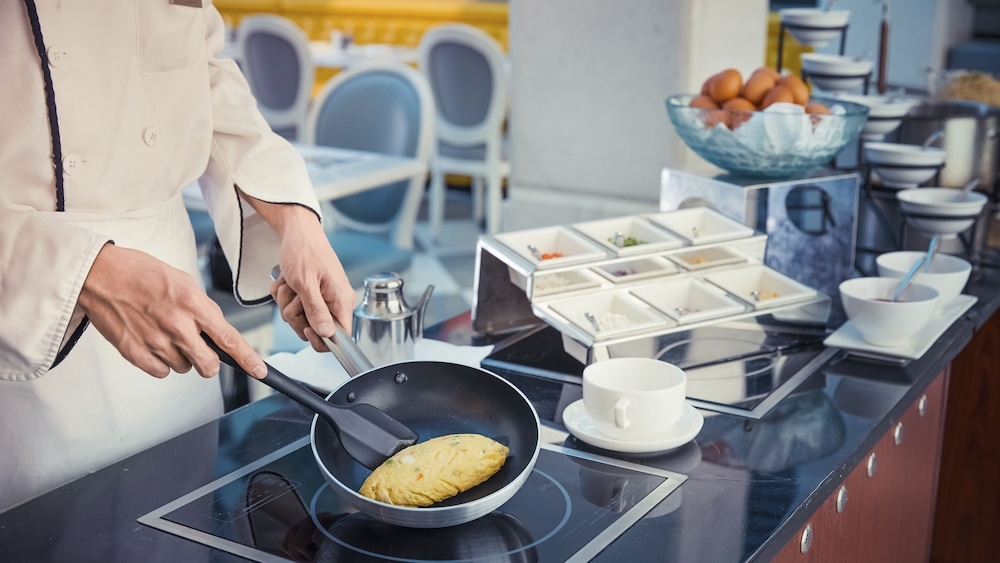 뷔페 아침 식사