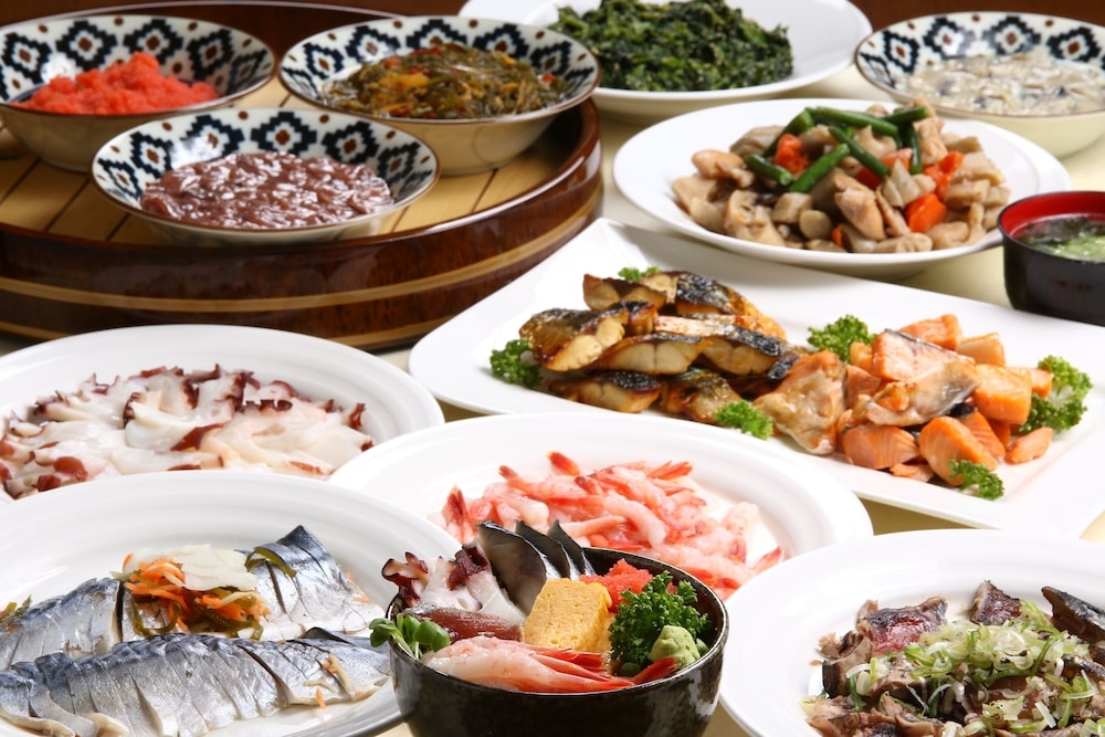 뷔페 아침 식사