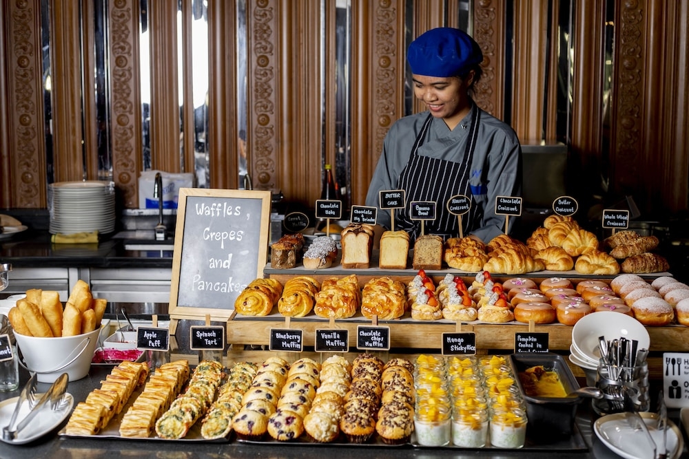 뷔페 아침 식사