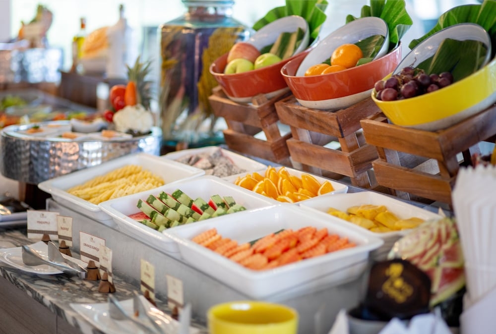 뷔페 아침 식사