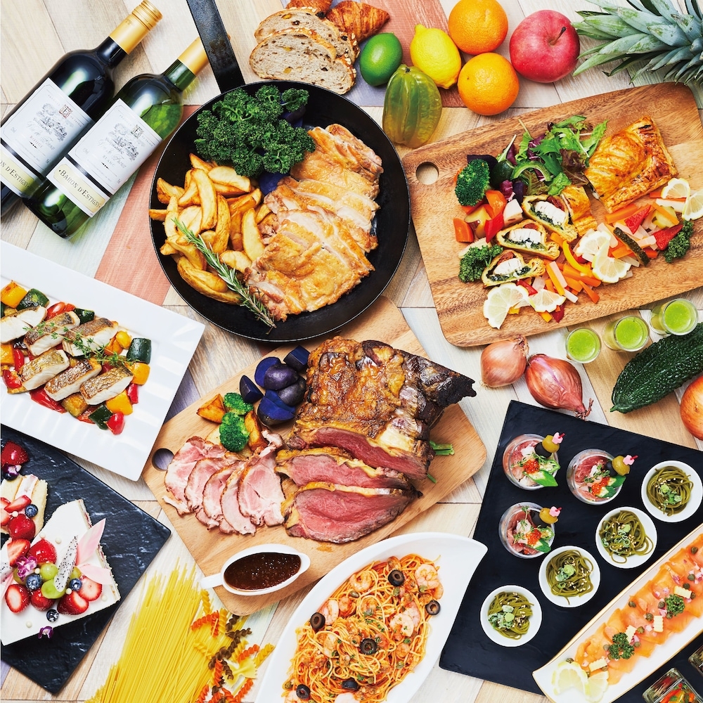 뷔페 아침 식사