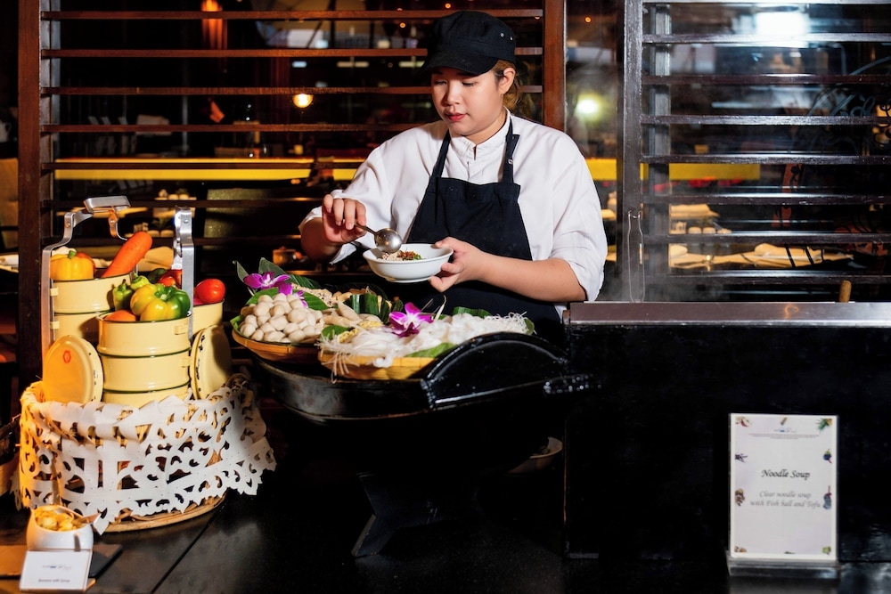 뷔페 아침 식사