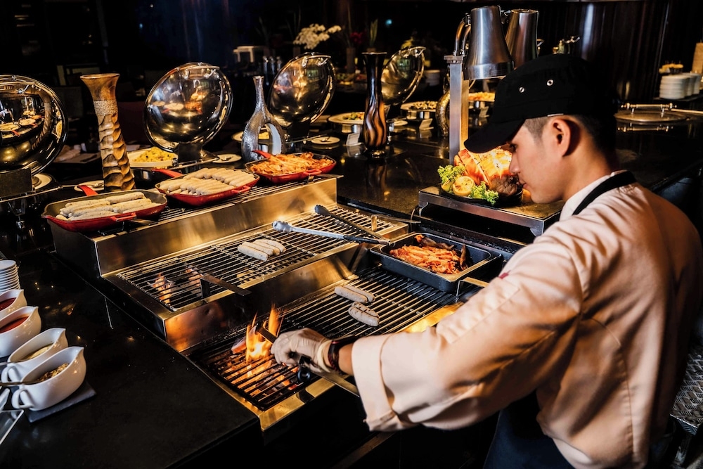 뷔페 아침 식사