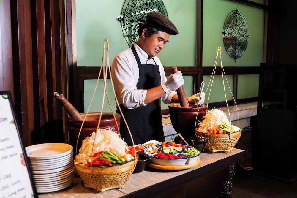 뷔페 아침 식사