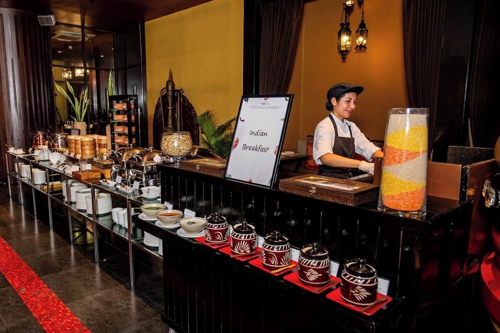 뷔페 아침 식사