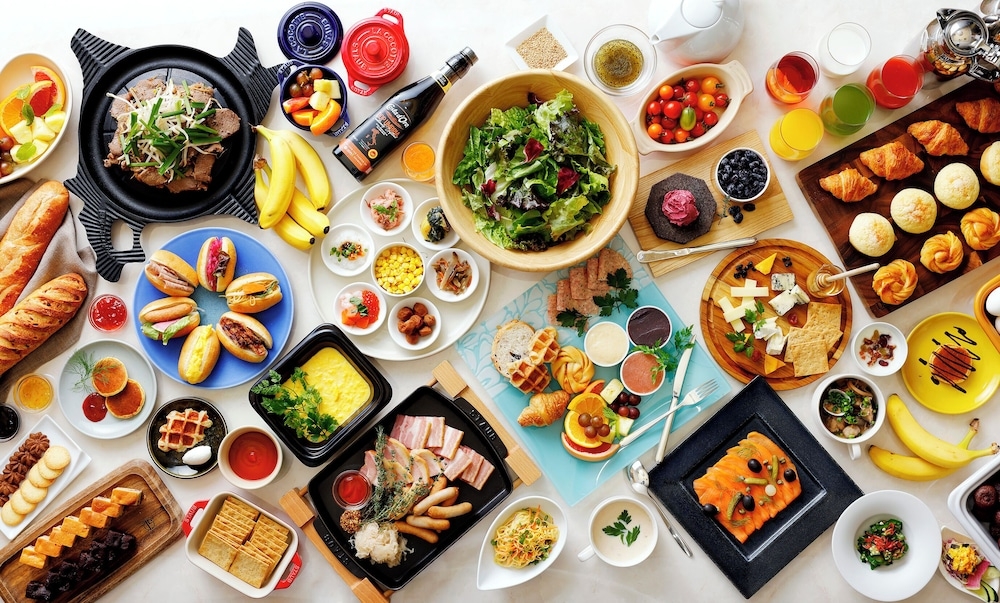 뷔페 아침 식사