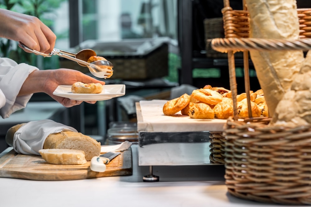 뷔페 아침 식사