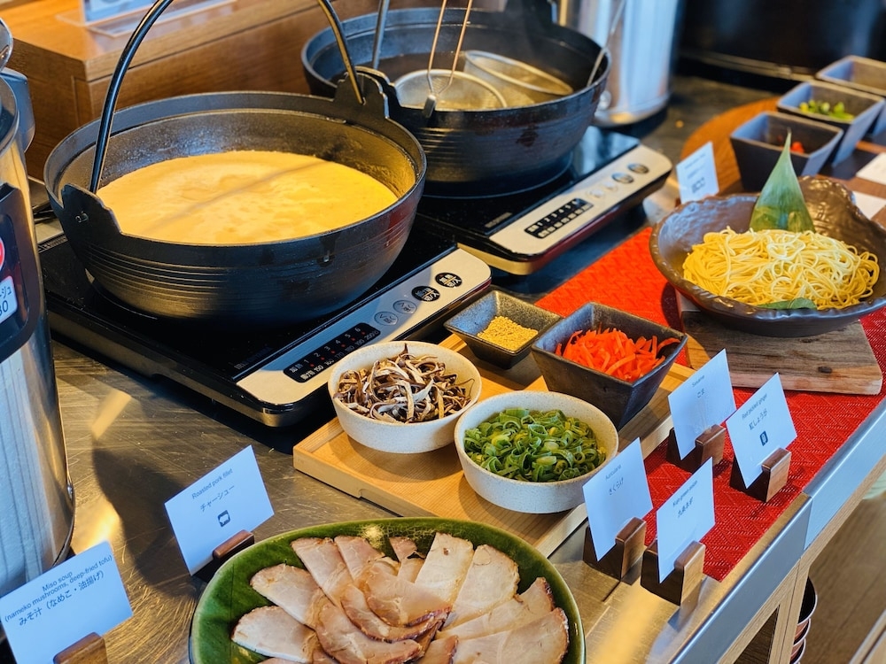 뷔페 아침 식사