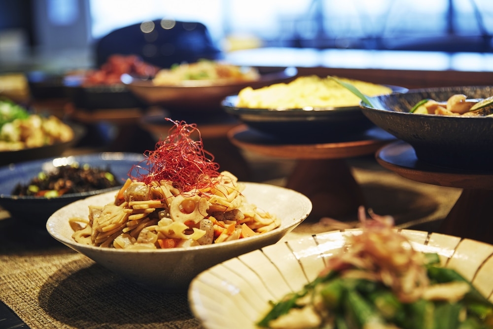 뷔페 아침 식사