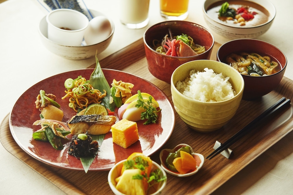 뷔페 아침 식사