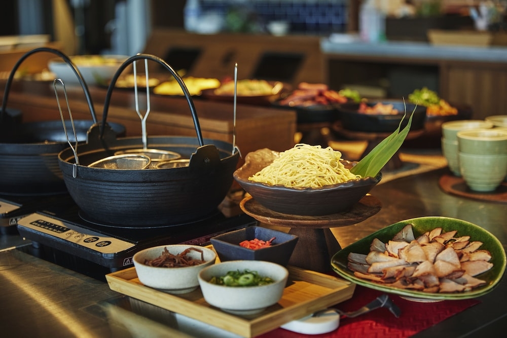 뷔페 아침 식사