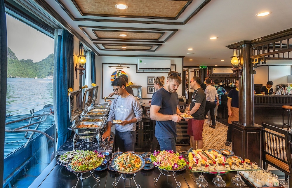 뷔페 아침 식사