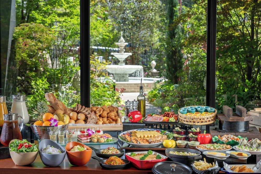 뷔페 아침 식사