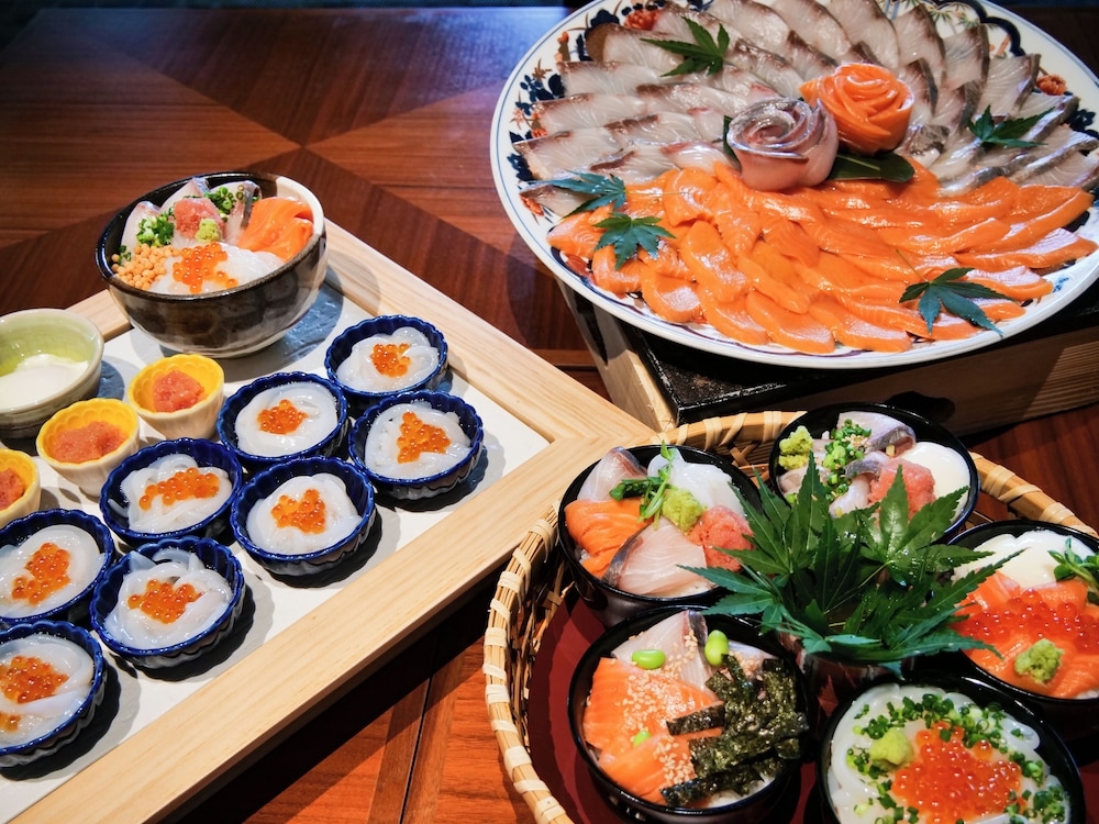 뷔페 아침 식사