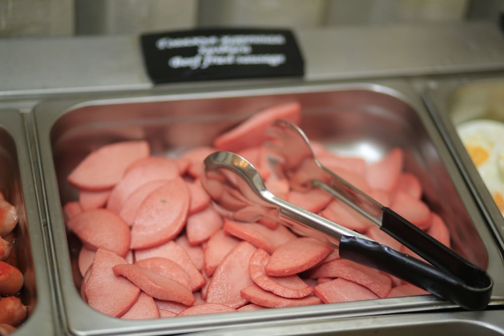 뷔페 아침 식사