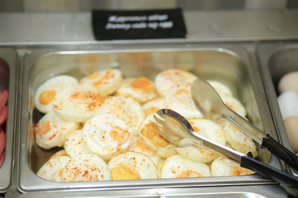 뷔페 아침 식사