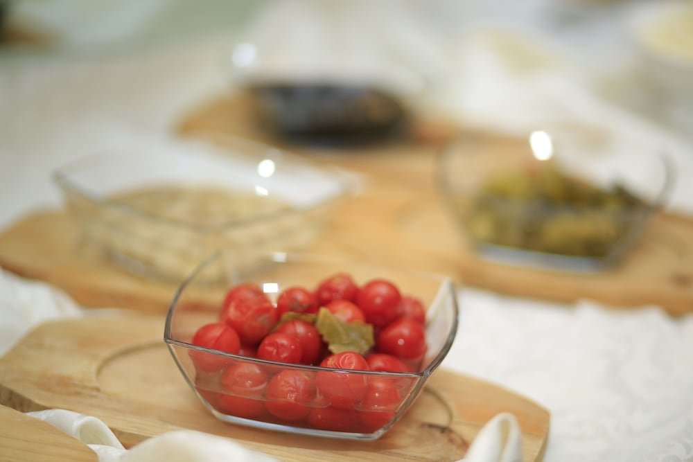 뷔페 아침 식사