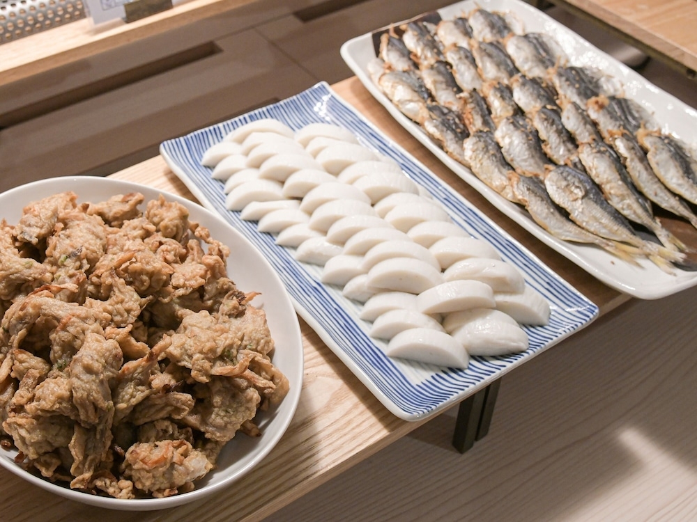 뷔페 아침 식사