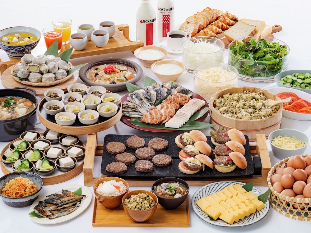 뷔페 아침 식사