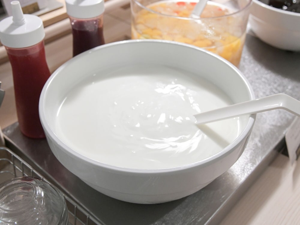 뷔페 아침 식사