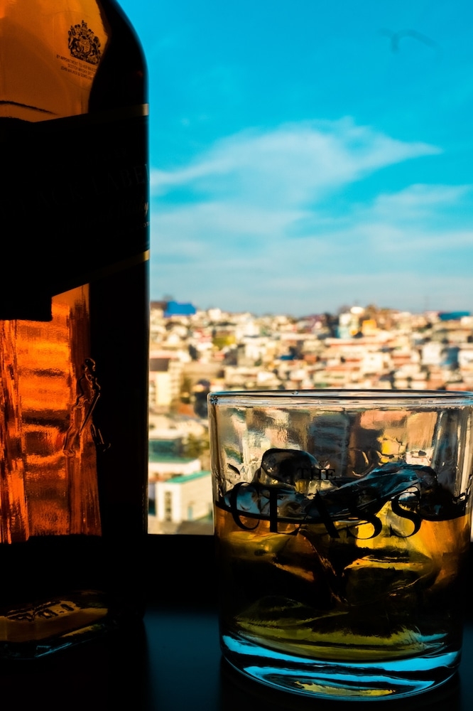 숙박 시설에서 보는 시내 전망