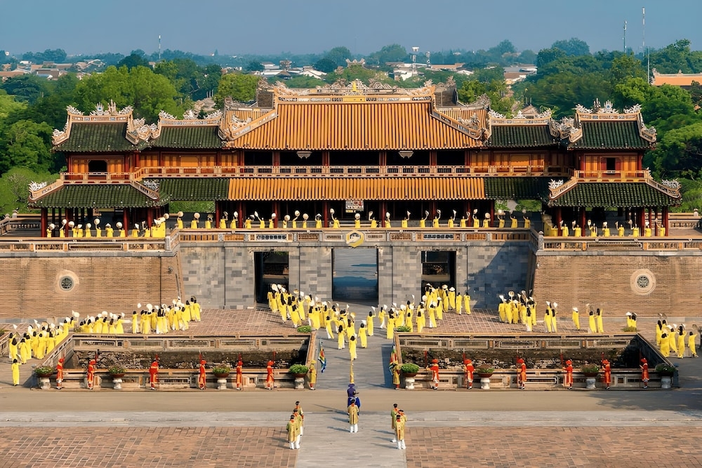 숙박 시설에서 보는 주변 전망