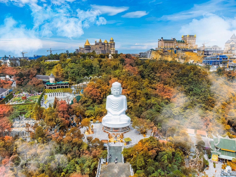 숙박 시설에서 보는 주변 전망