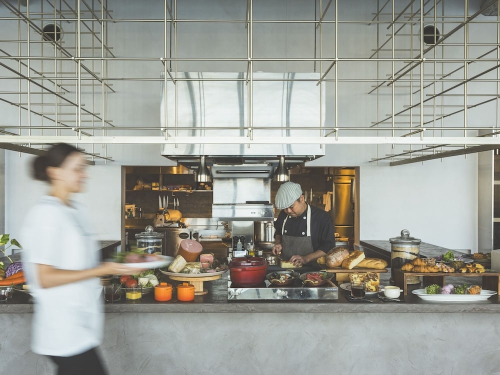 뷔페 아침 식사