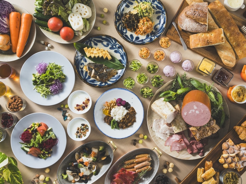 뷔페 아침 식사