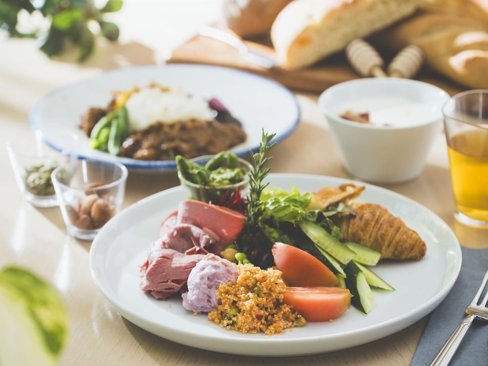 뷔페 아침 식사