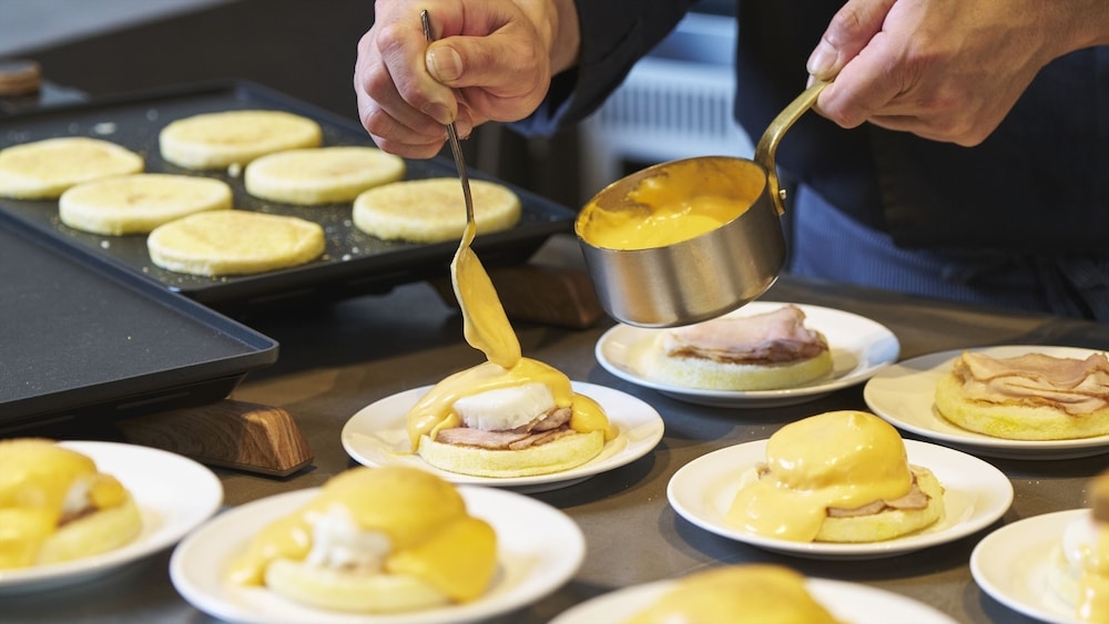 뷔페 아침 식사