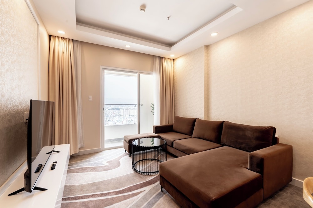 숙박 시설에서 보는 시내 전망