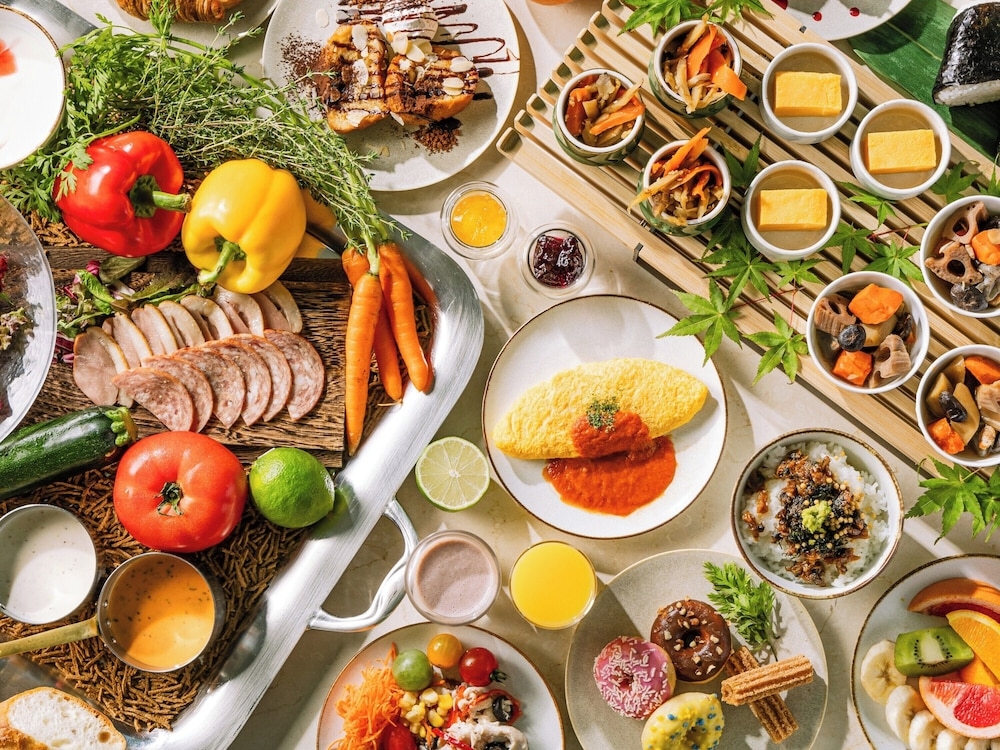 뷔페 아침 식사