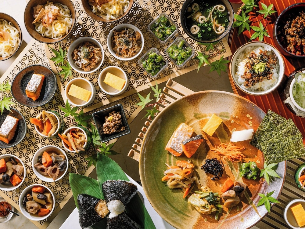 뷔페 아침 식사