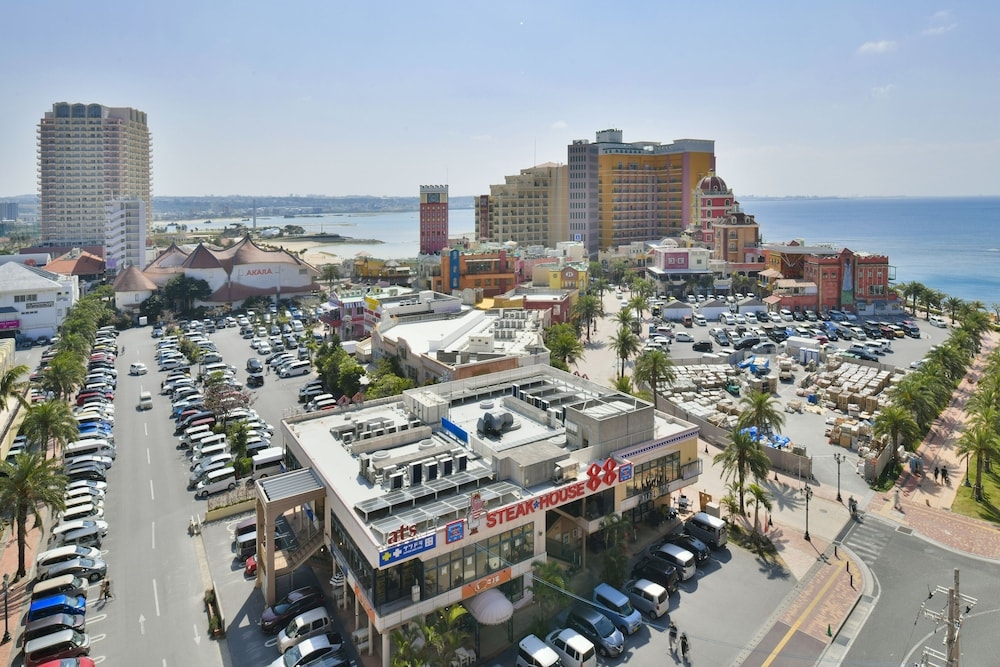 숙박 시설에서 보는 시내 전망