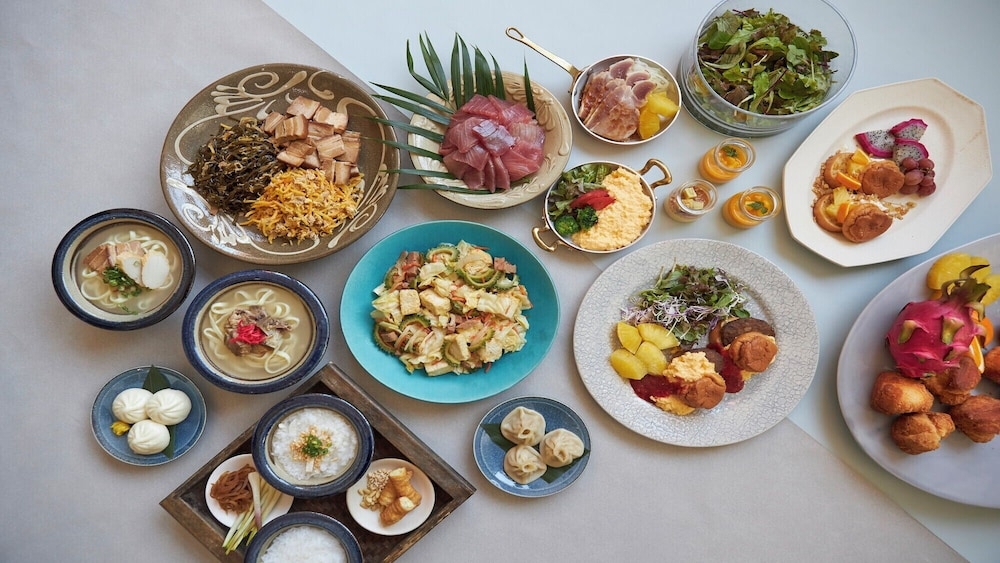 뷔페 아침 식사