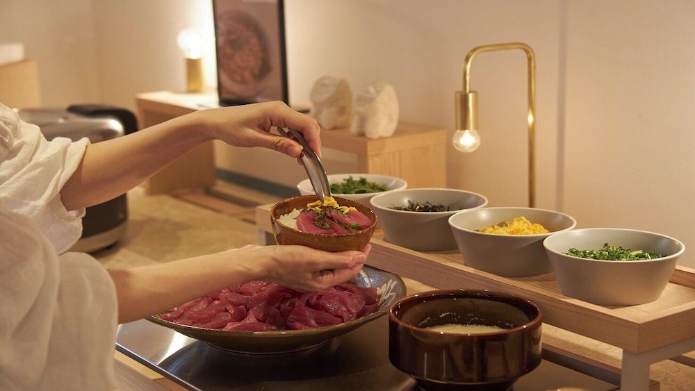 뷔페 아침 식사