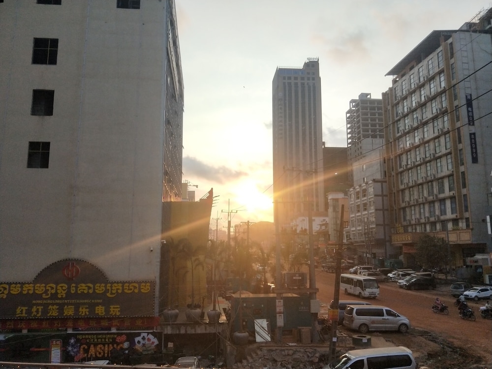 숙박 시설에서 보는 시내 전망