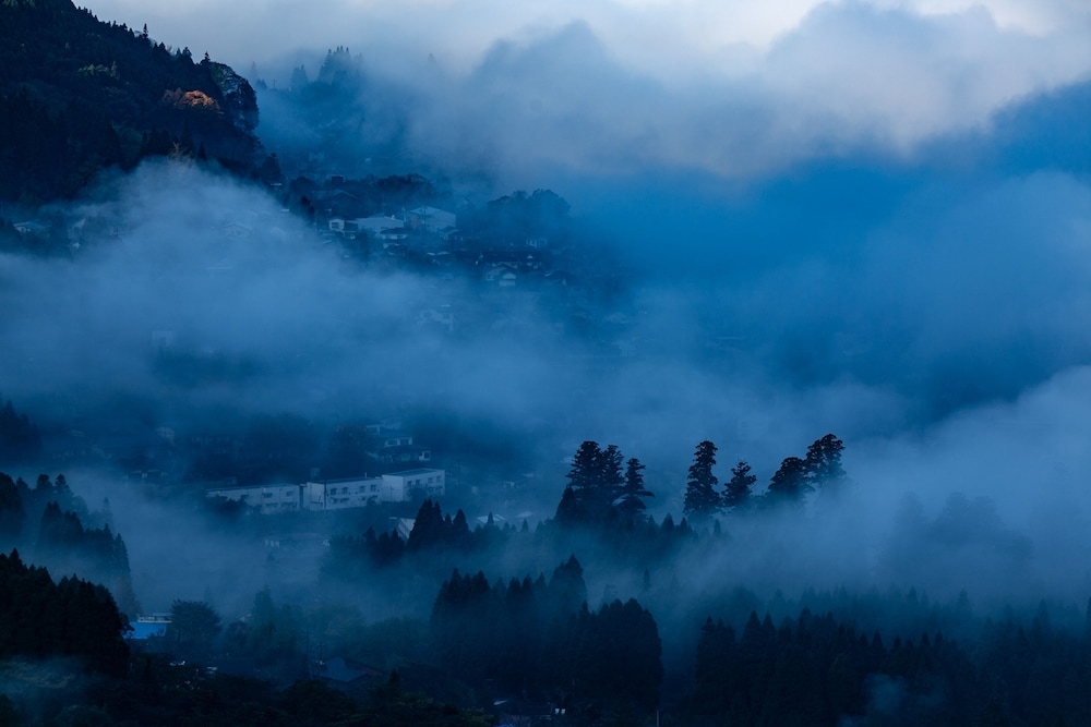 숙박 시설에서 보는 시내 전망
