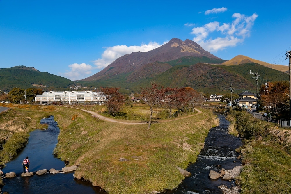 숙박 시설에서 보는 시내 전망