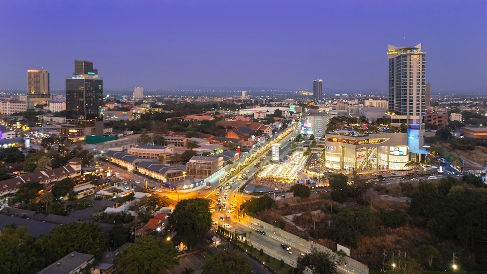 숙박 시설에서 보는 시내 전망