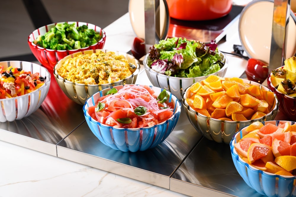 뷔페 아침 식사