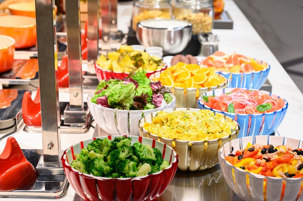 뷔페 아침 식사