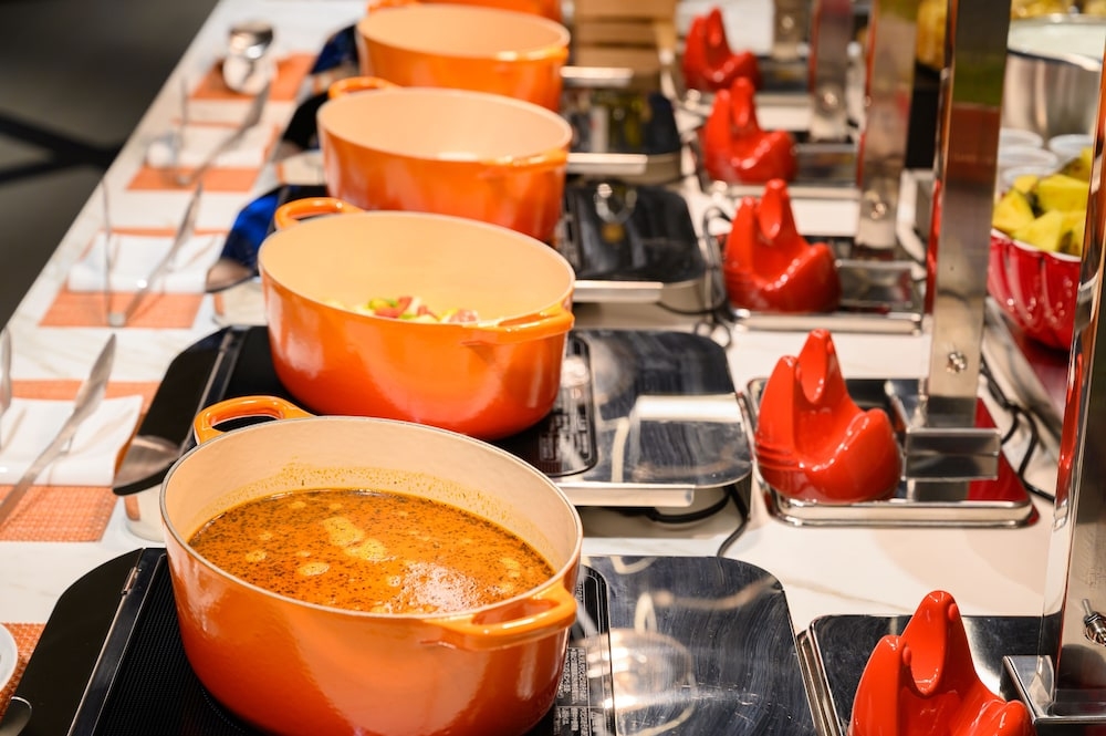 뷔페 아침 식사