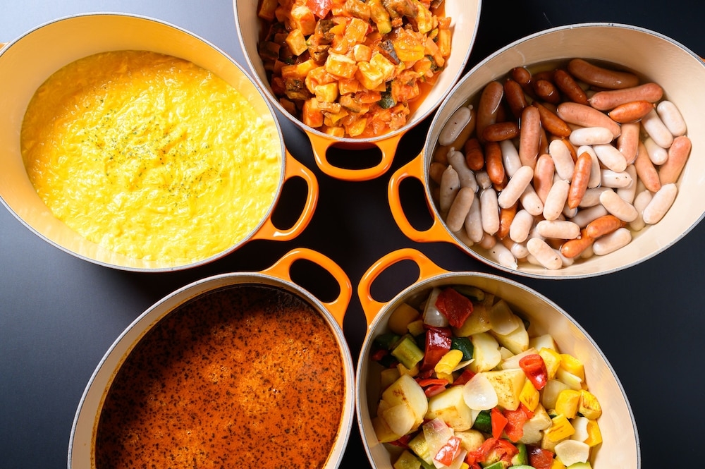 뷔페 아침 식사